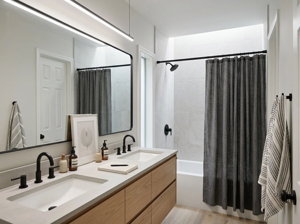 Interior design in Scandinavian style — Bathroom by GenRoom AI