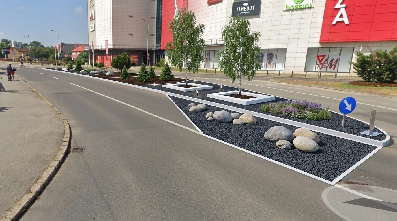 Landscape design in Contemporary Yard style — Yard by GenRoom AI