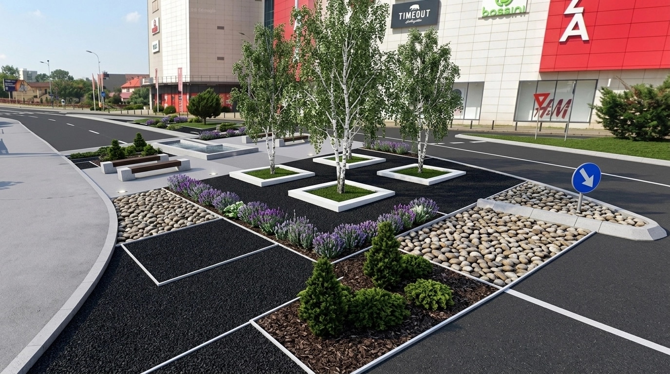 Landscape design in Minimalist Yard style — Yard by GenRoom AI
