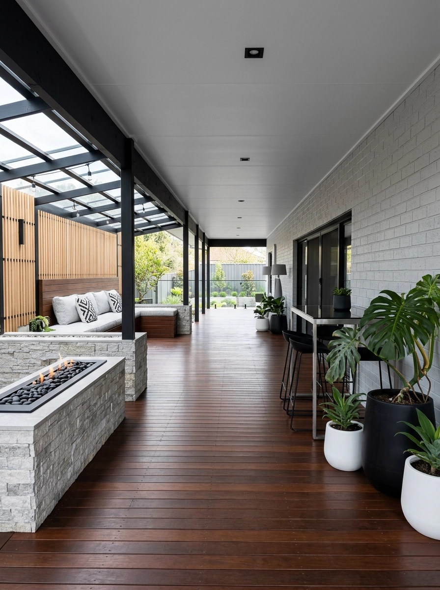 Design de interiores em estilo Contemporary — balcony por GenRoom AI
