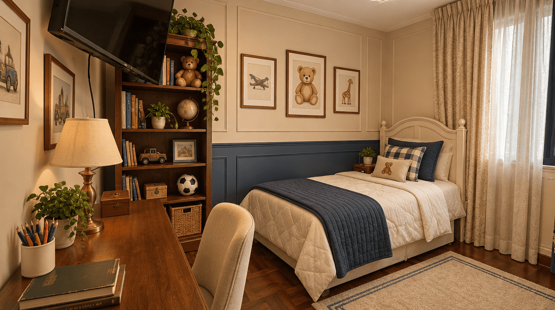 Classic Kids Room design — interior photo by GenRoom AI