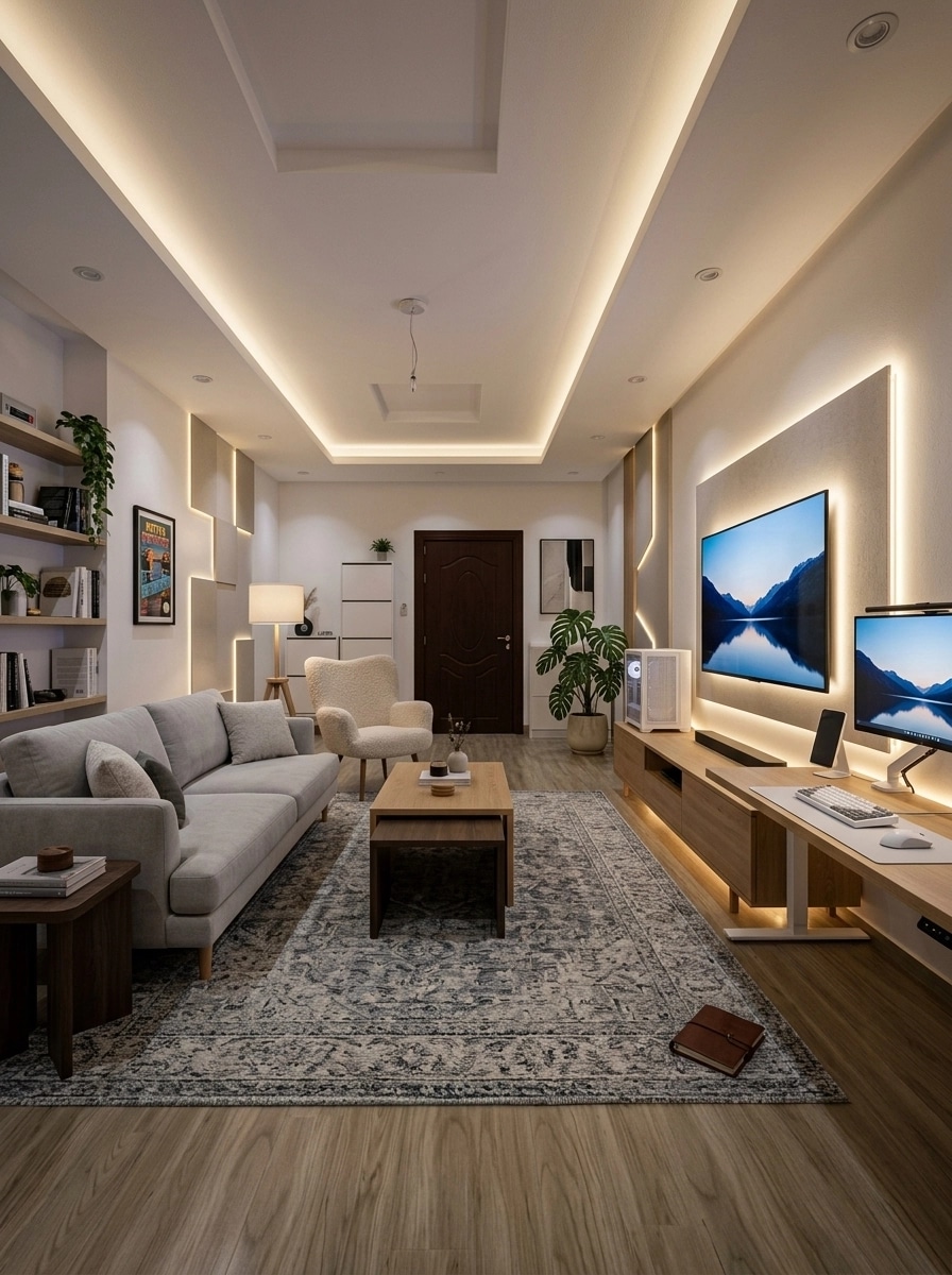 Scandinavian Living Room design — interior photo by GenRoom AI