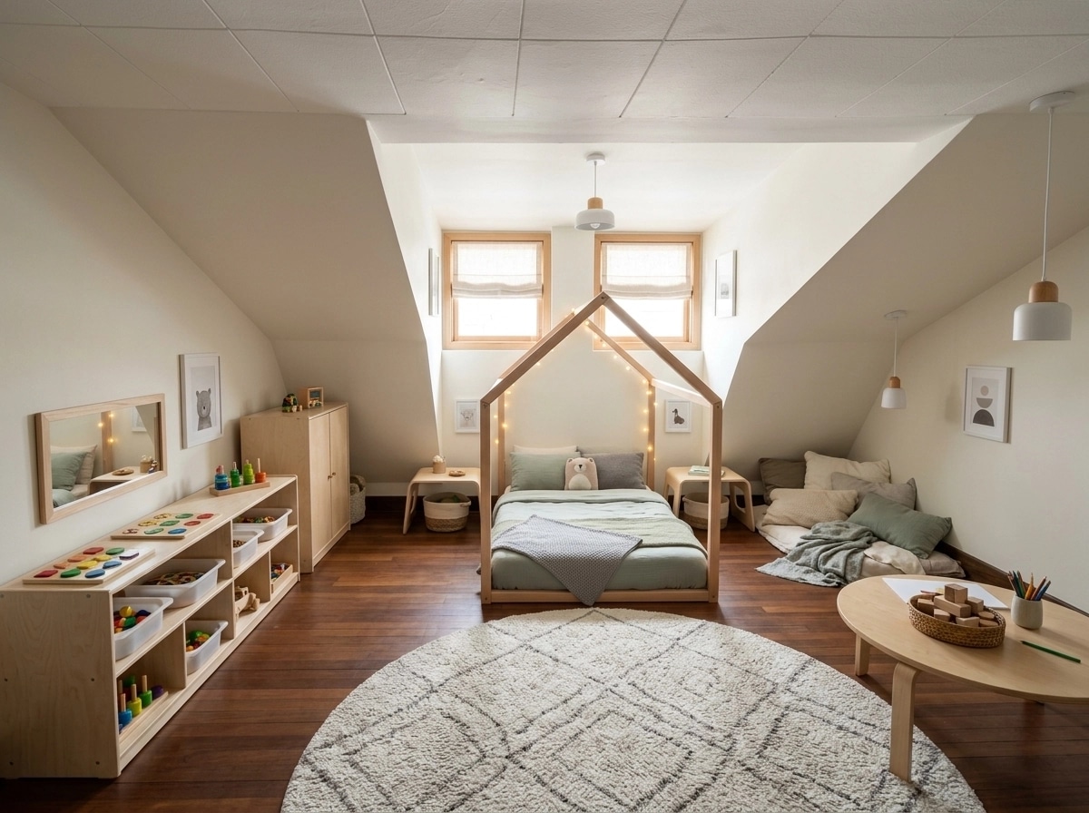 Scandinavian Bedroom design — interior photo by GenRoom AI