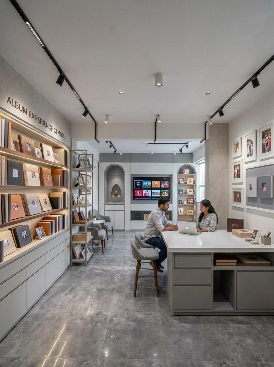 Interior design in Contemporary style — showroom by GenRoom AI