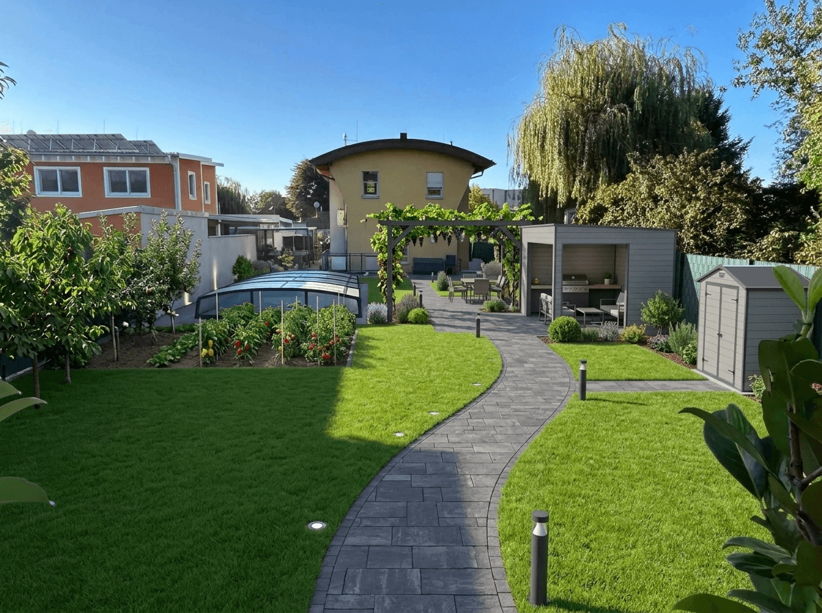 Yard design in no_style style — photo by GenRoom AI