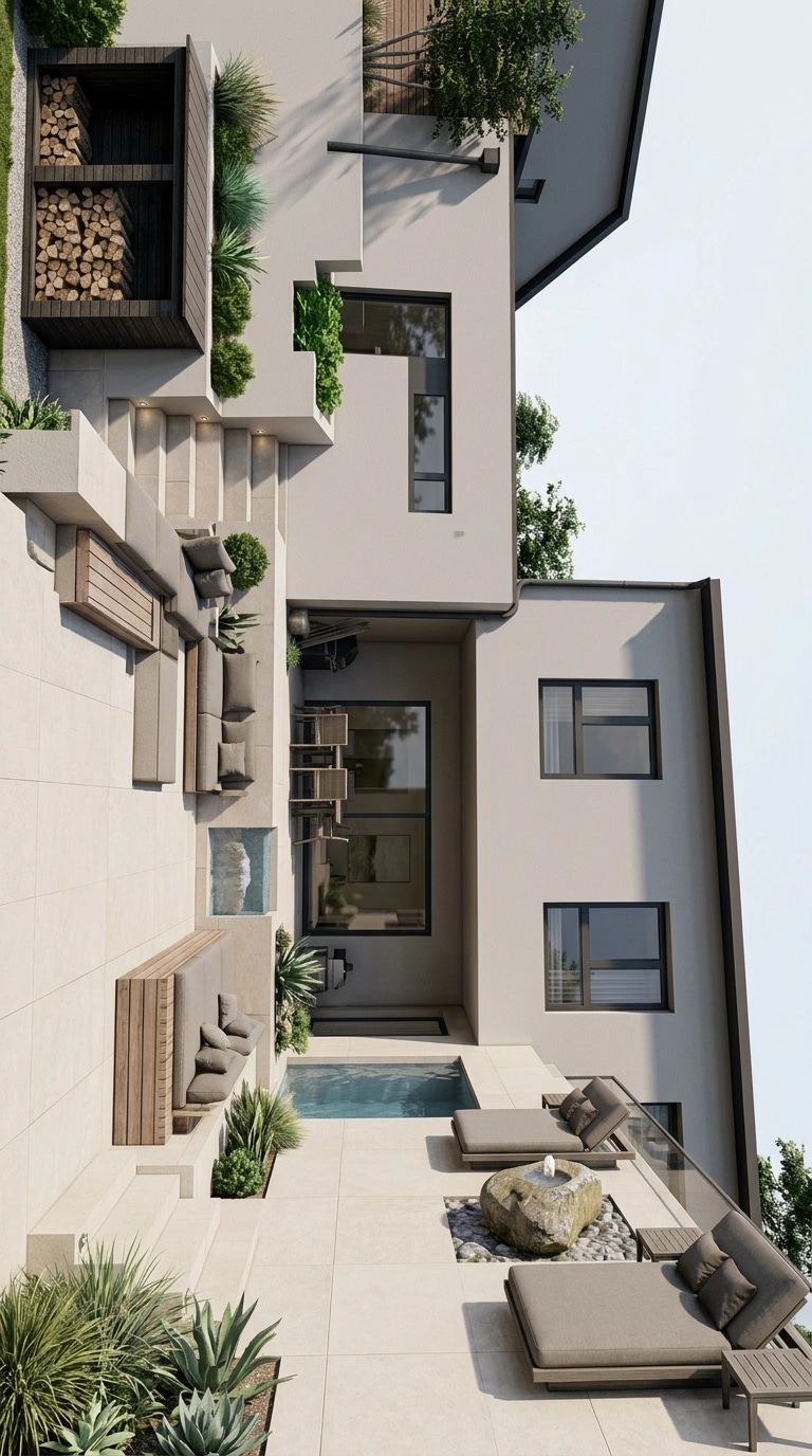 Landscape design in Contemporary Yard style — Yard by GenRoom AI