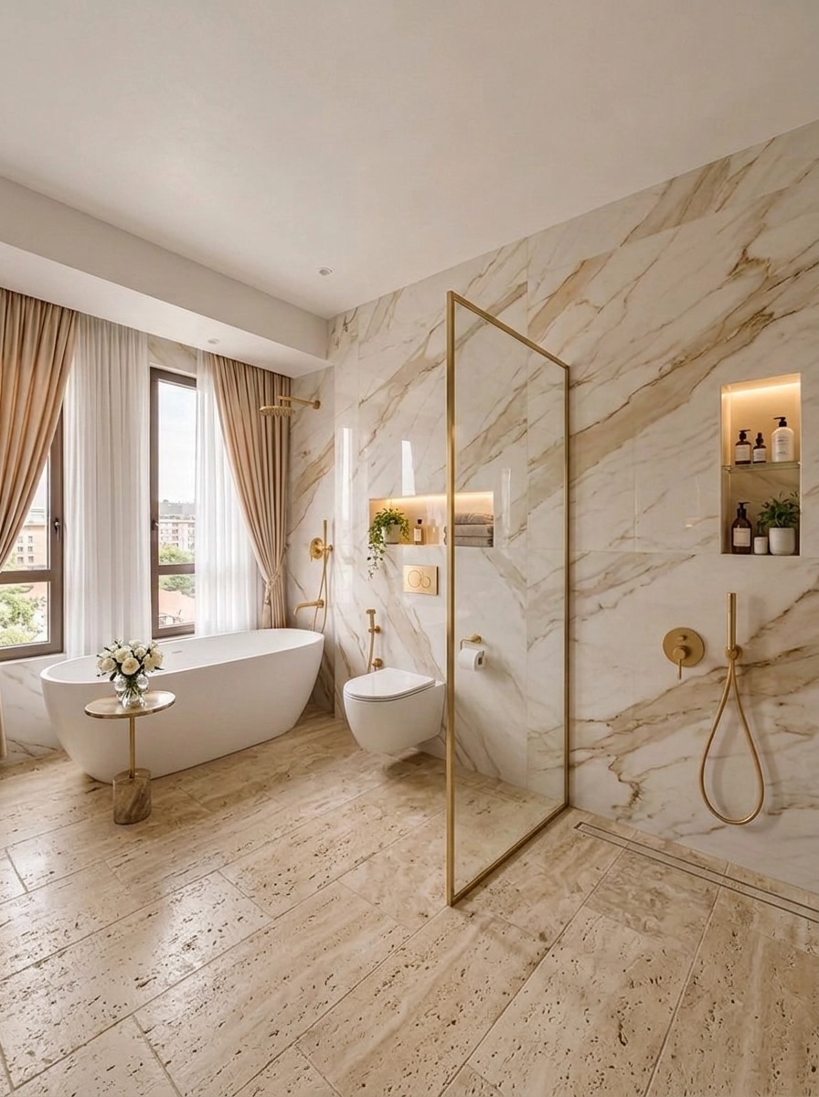 Interior design in Minimalism style — Bathroom by GenRoom AI