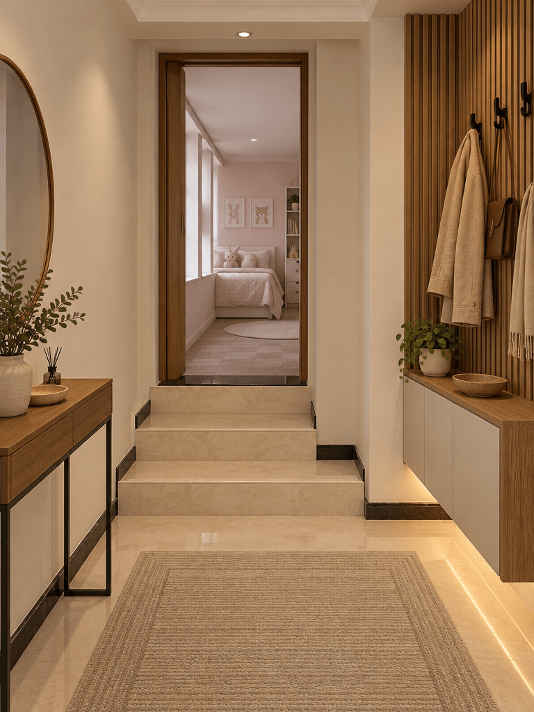 Hallway interior in Contemporary style — photo by GenRoom AI