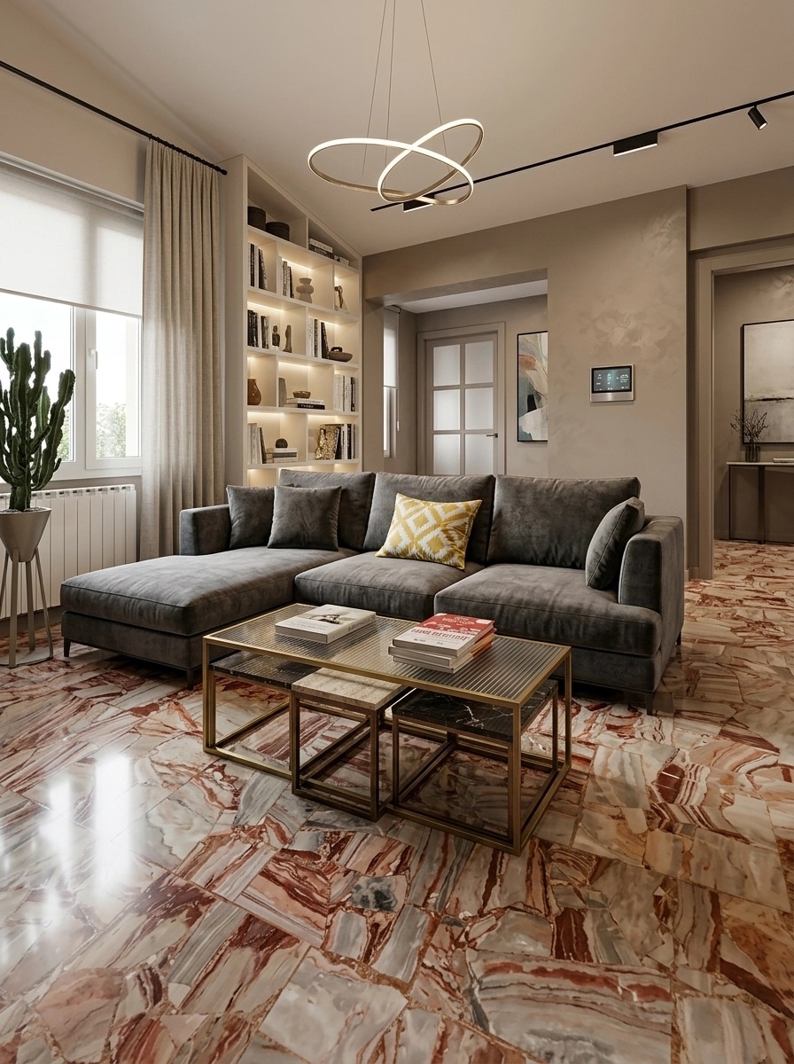 Interior design in Contemporary style — Living Room by GenRoom AI