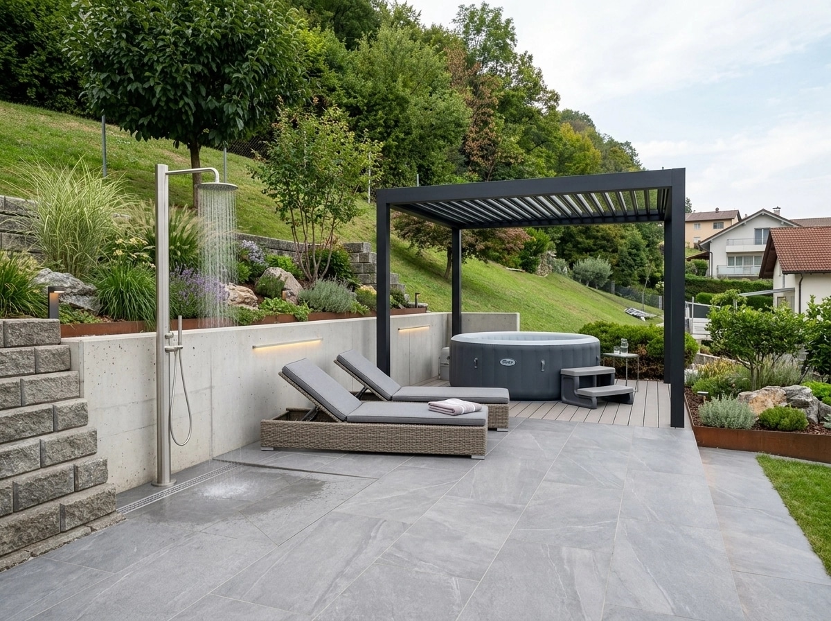 Landscape design in Contemporary Yard style — Yard by GenRoom AI