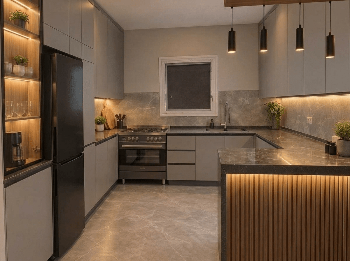 Kitchen interior in no_style style — photo by GenRoom AI