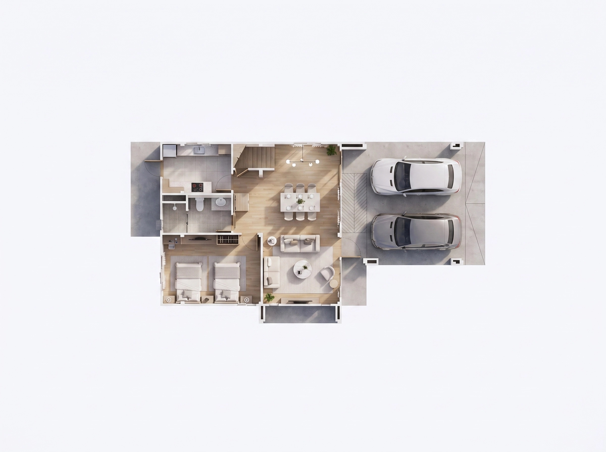 Interior design in Contemporary style — Living Room by GenRoom AI