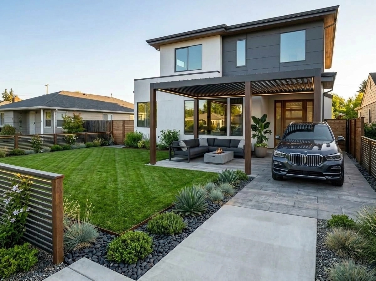 Contemporary Yard Yard design — yard photo by GenRoom AI