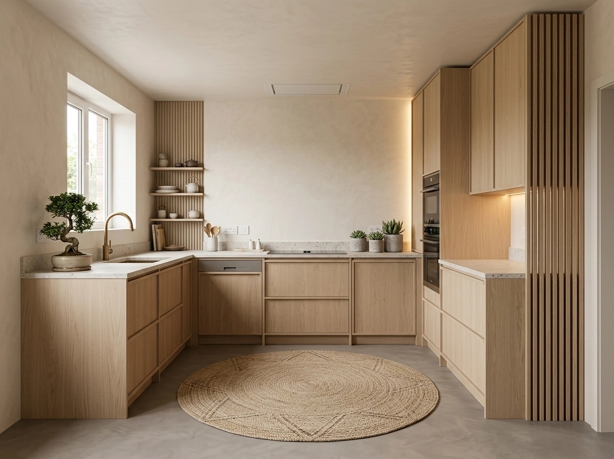 Interior design in Japandi style — Kitchen by GenRoom AI