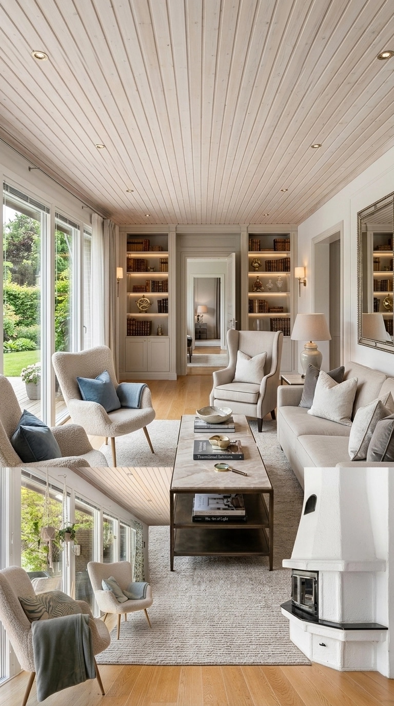 Transitional Living Room design — interior photo by GenRoom AI