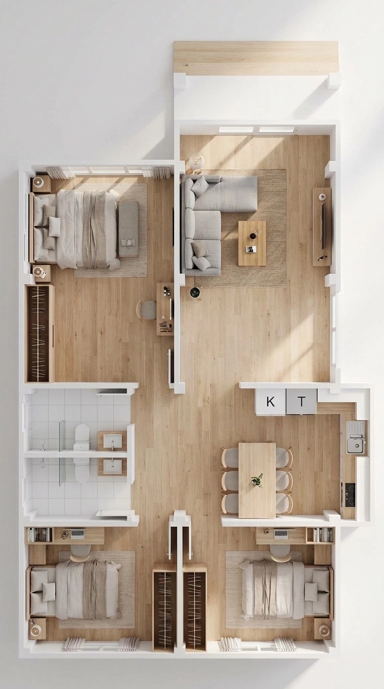Scandinavian Living Room design — interior photo by GenRoom AI