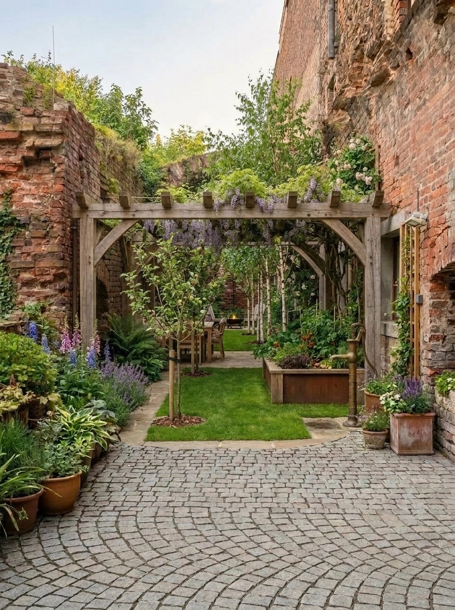 Country Rustic Garden Yard design — yard photo by GenRoom AI