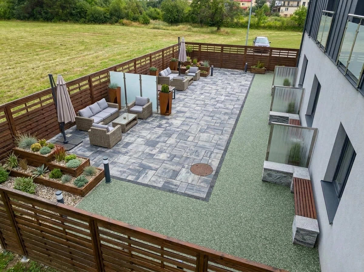 Yard design in no_style style — photo by GenRoom AI
