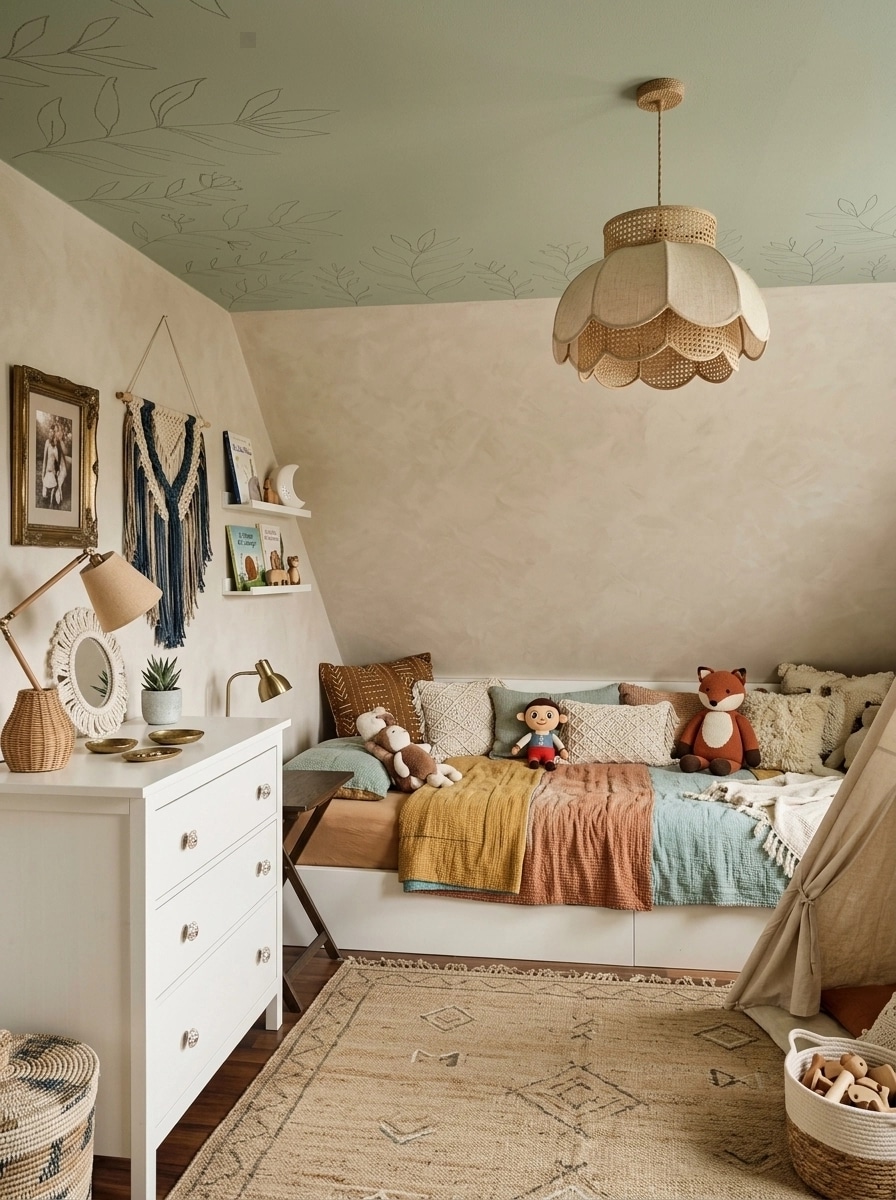 Interior design in Bohemian style — Kids Room by GenRoom AI