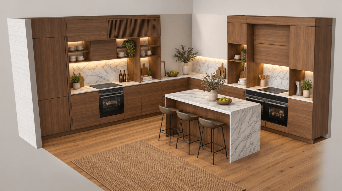 Contemporary Kitchen design — interior photo by GenRoom AI