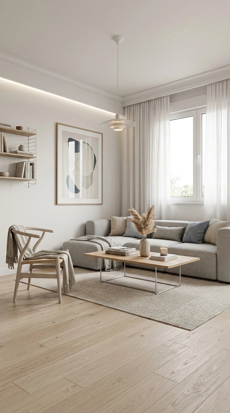 Scandinavian Living Room design — interior photo by GenRoom AI