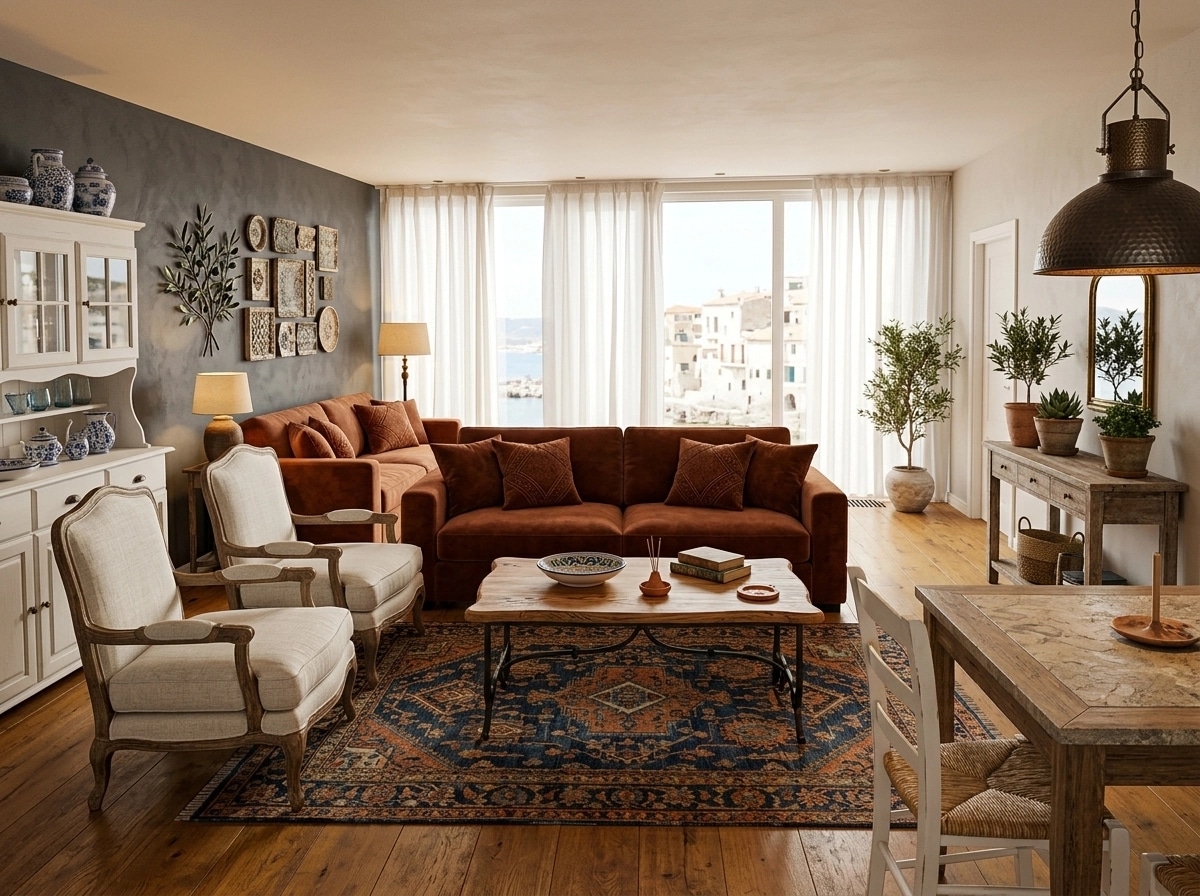 Interior design in Mediterranean style — Living Room by GenRoom AI