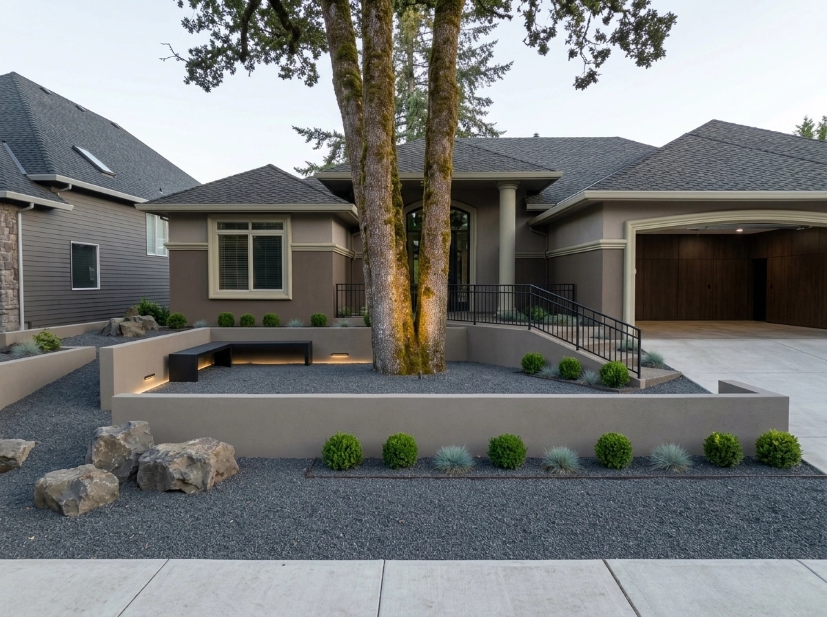 Landscape design in Minimalist Yard style — Yard by GenRoom AI