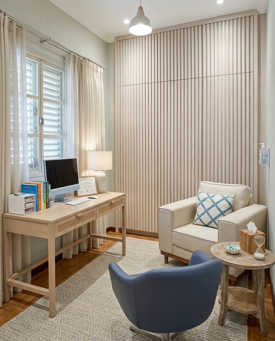 Interior design in Coastal / Hamptons style — clinic by GenRoom AI