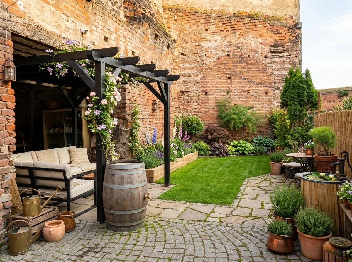 Country Rustic Garden Yard design — yard photo by GenRoom AI