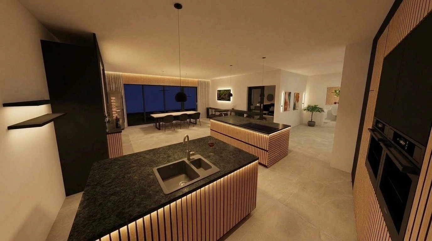 Kitchen interior in no_style style — photo by GenRoom AI