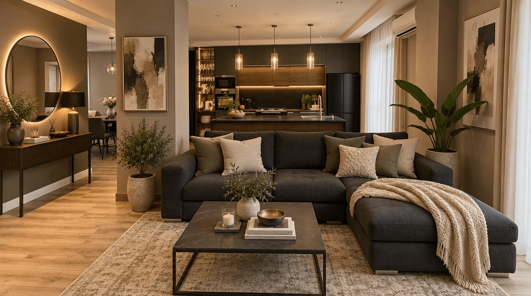 Kitchen interior in Contemporary style — photo by GenRoom AI