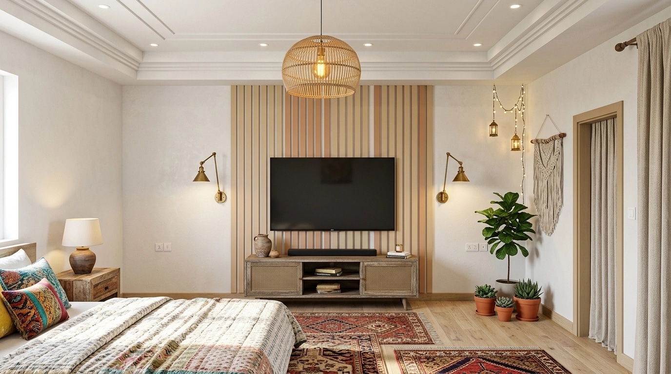 Interior design in Bohemian style — Bedroom by GenRoom AI