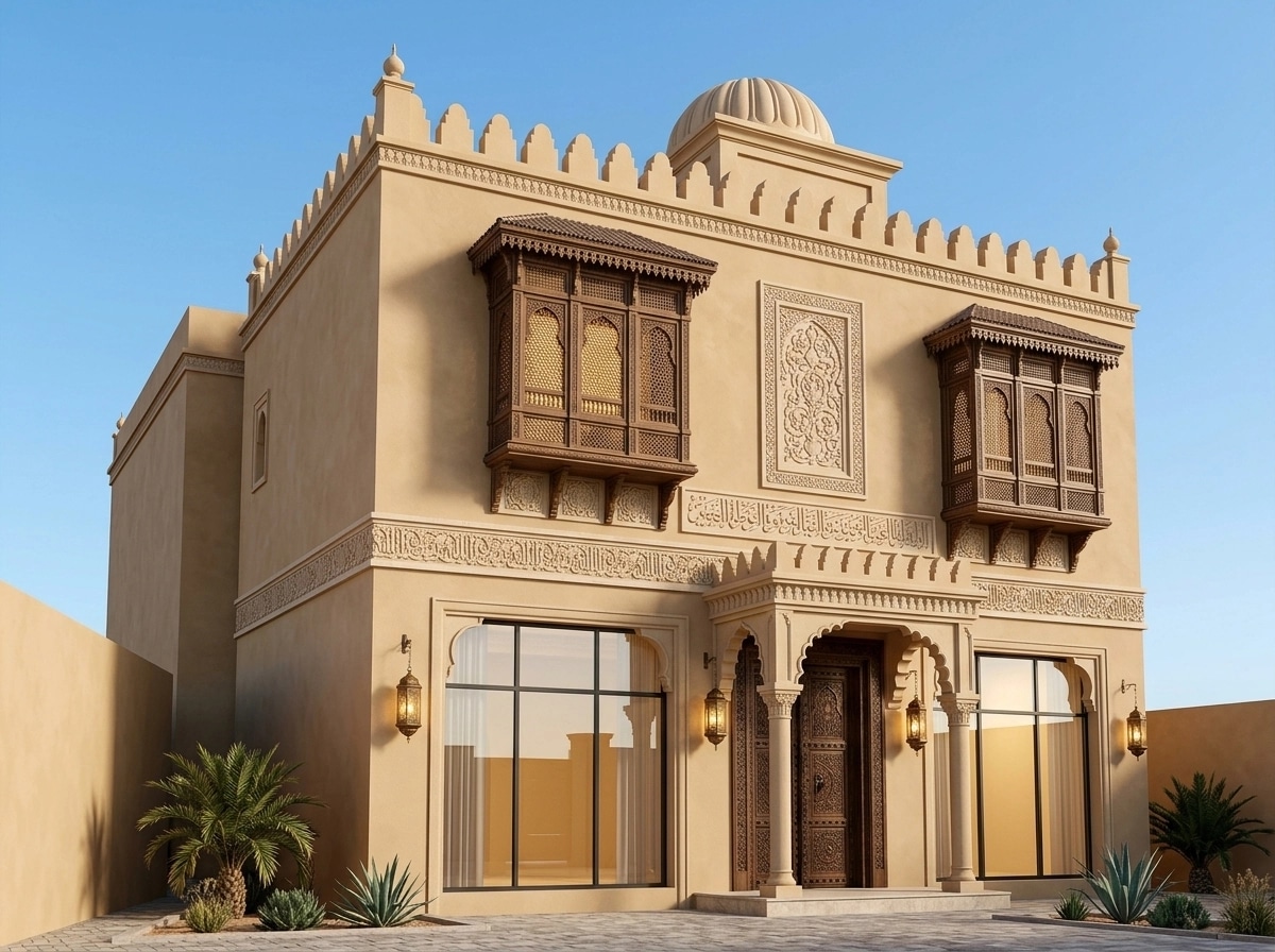Arabian Facade Facade design — facade photo by GenRoom AI
