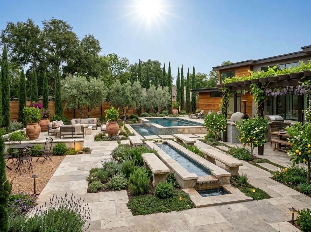 Mediterranean Yard Yard design — yard photo by GenRoom AI