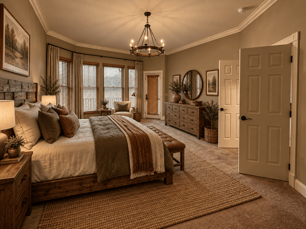 Rustic Bedroom design — interior photo by GenRoom AI