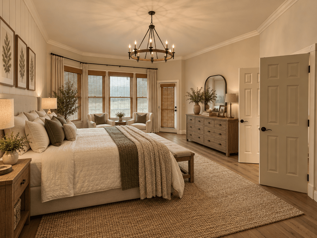 Interior design in Modern Farmhouse style — Bedroom by GenRoom AI