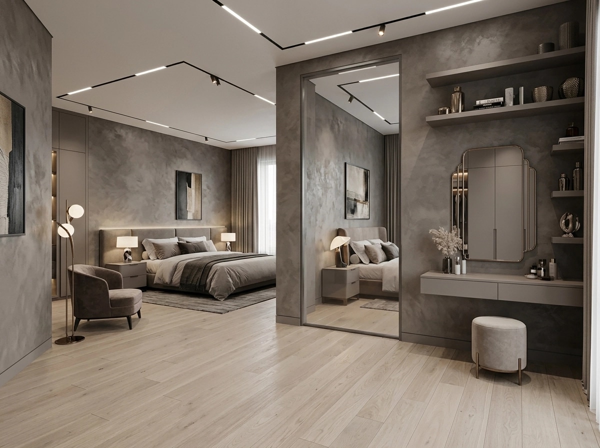 Contemporary Bedroom design — interior photo by GenRoom AI