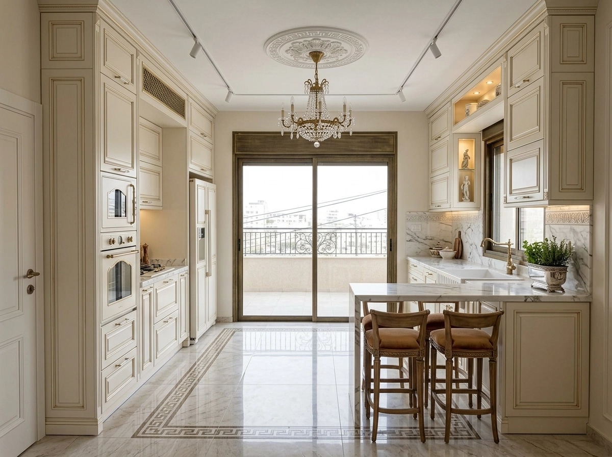 Neoclassic Kitchen design — interior photo by GenRoom AI