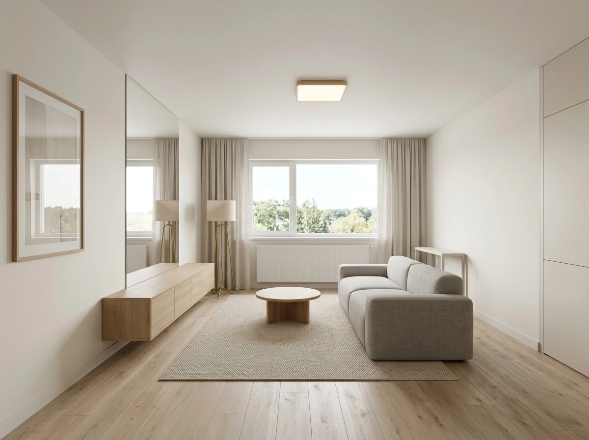Minimalism Living Room design — interior photo by GenRoom AI