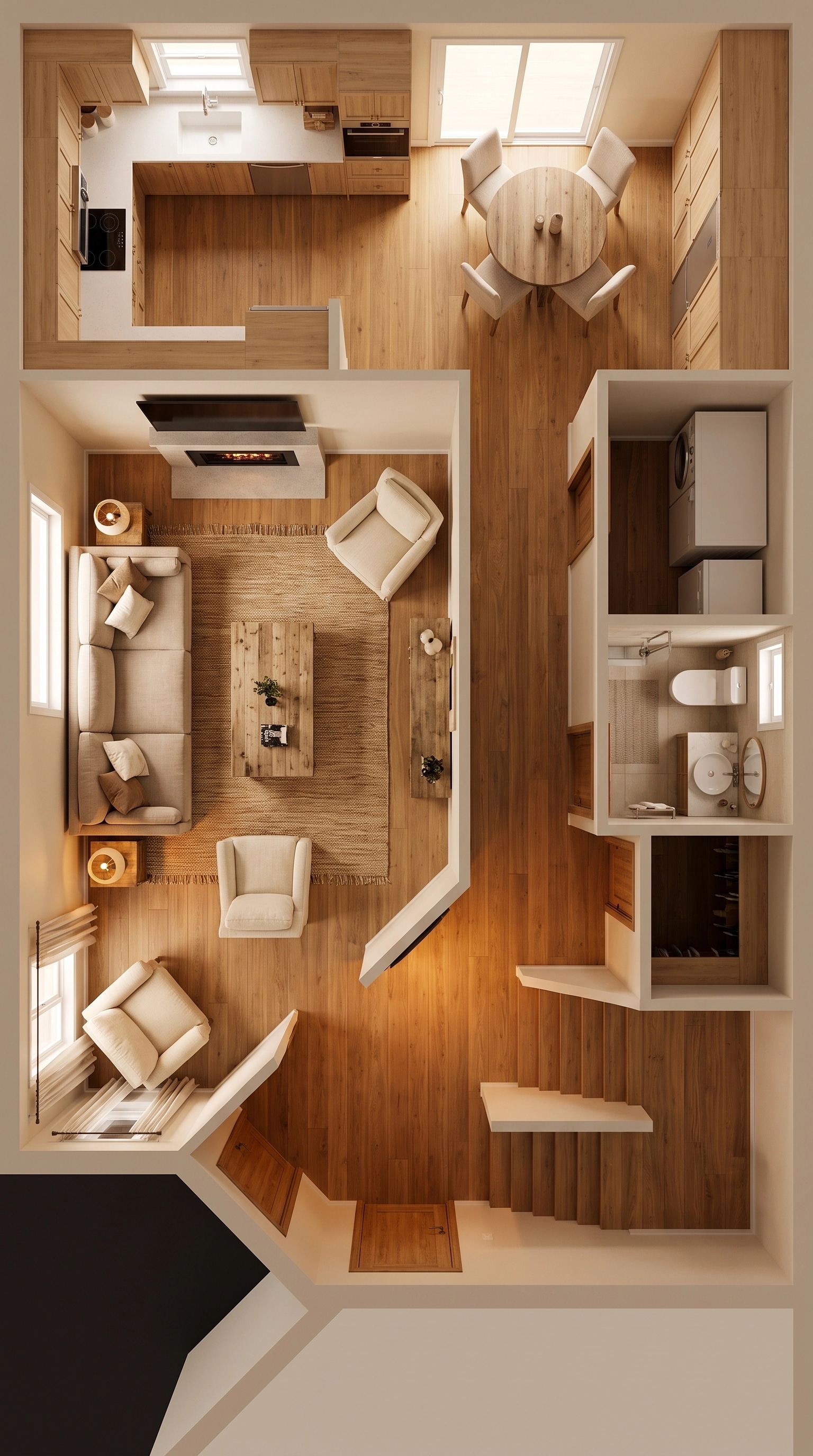 Scandinavian Living Room design — interior photo by GenRoom AI