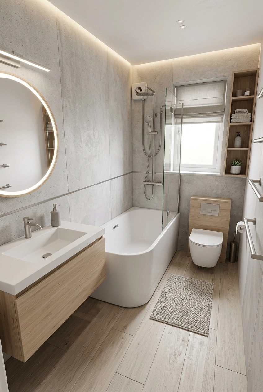 Interior design in Scandinavian style — Bathroom by GenRoom AI