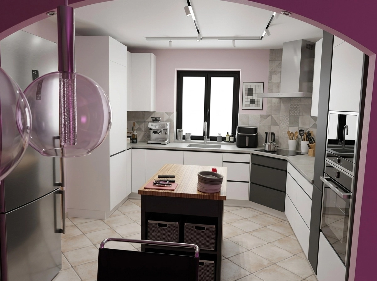 Bauhaus Kitchen design — interior photo by GenRoom AI