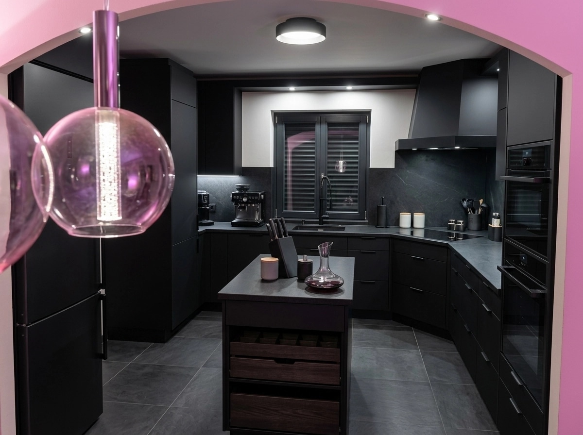 Blacktec Kitchen design — interior photo by GenRoom AI