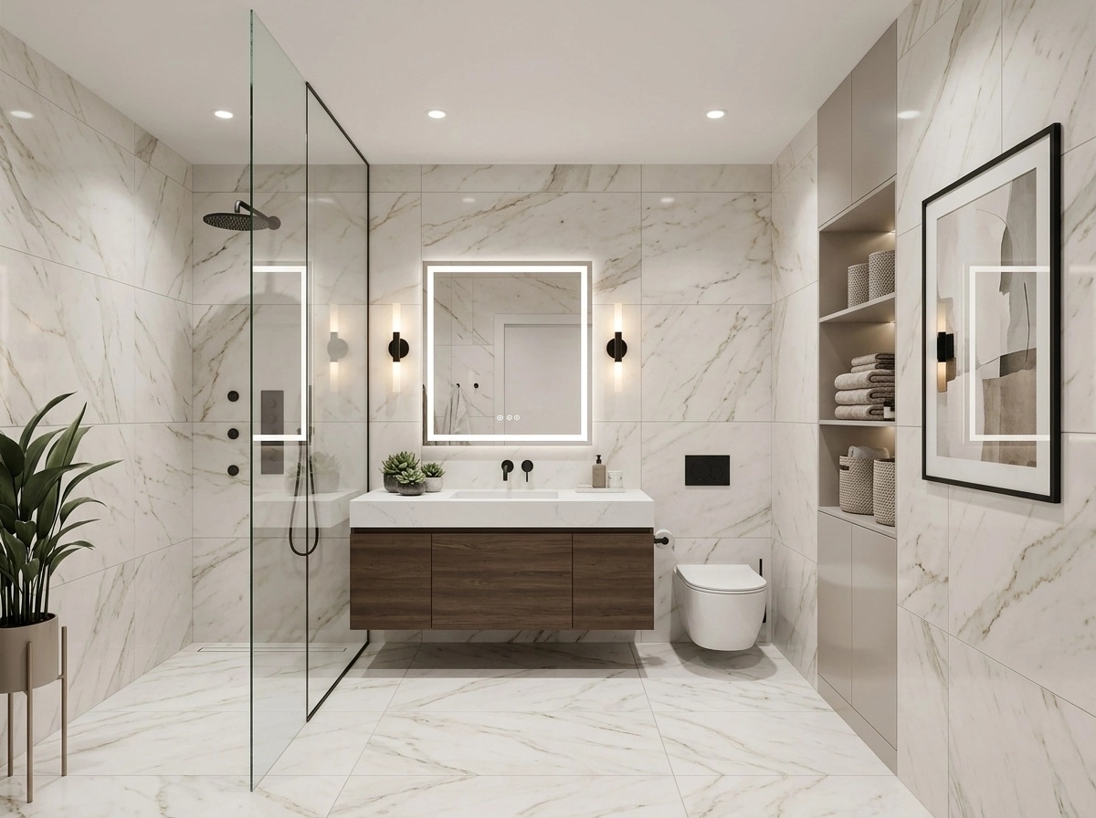 Interior design in Classic style — Bathroom by GenRoom AI