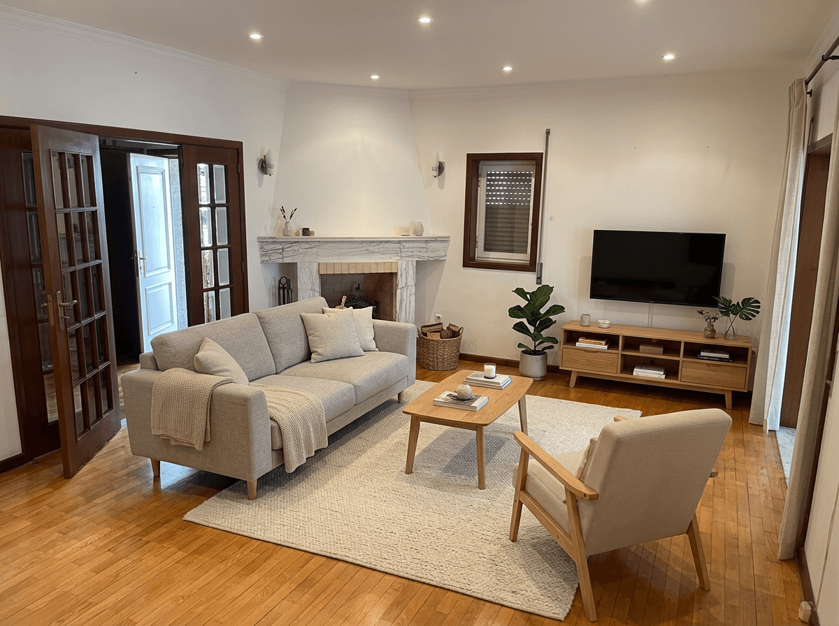 Interior design in Scandinavian style — Living Room by GenRoom AI