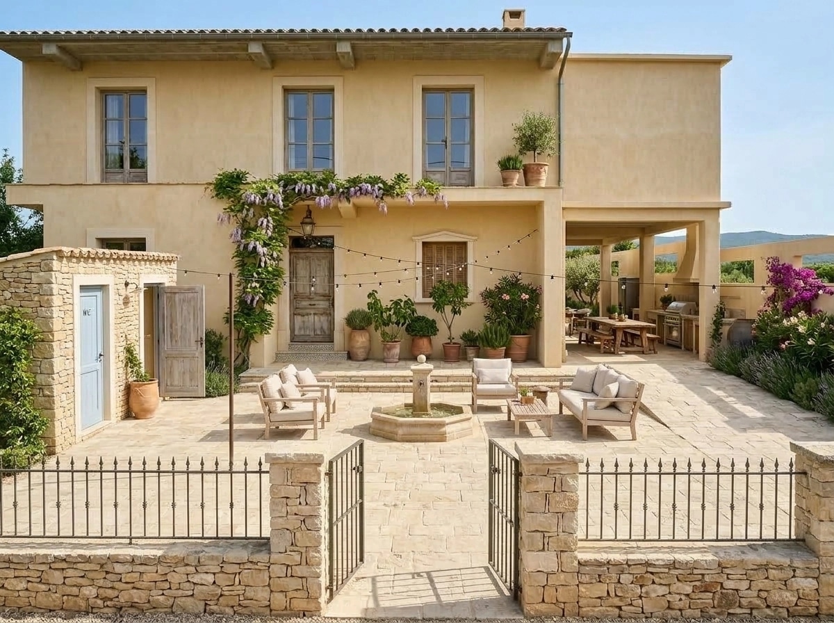 Landscape design in Provence Garden style — Yard by GenRoom AI