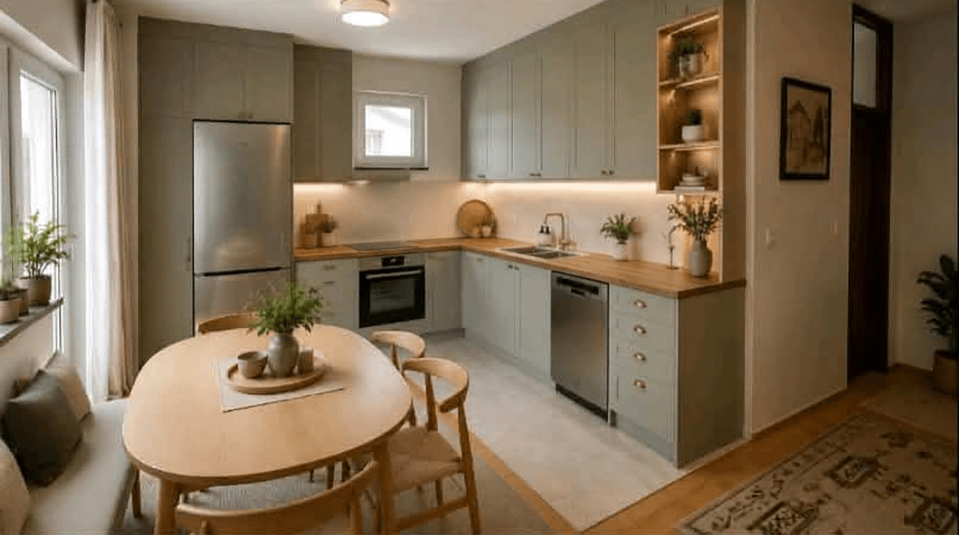 Interior design in Scandinavian style — Kitchen by GenRoom AI