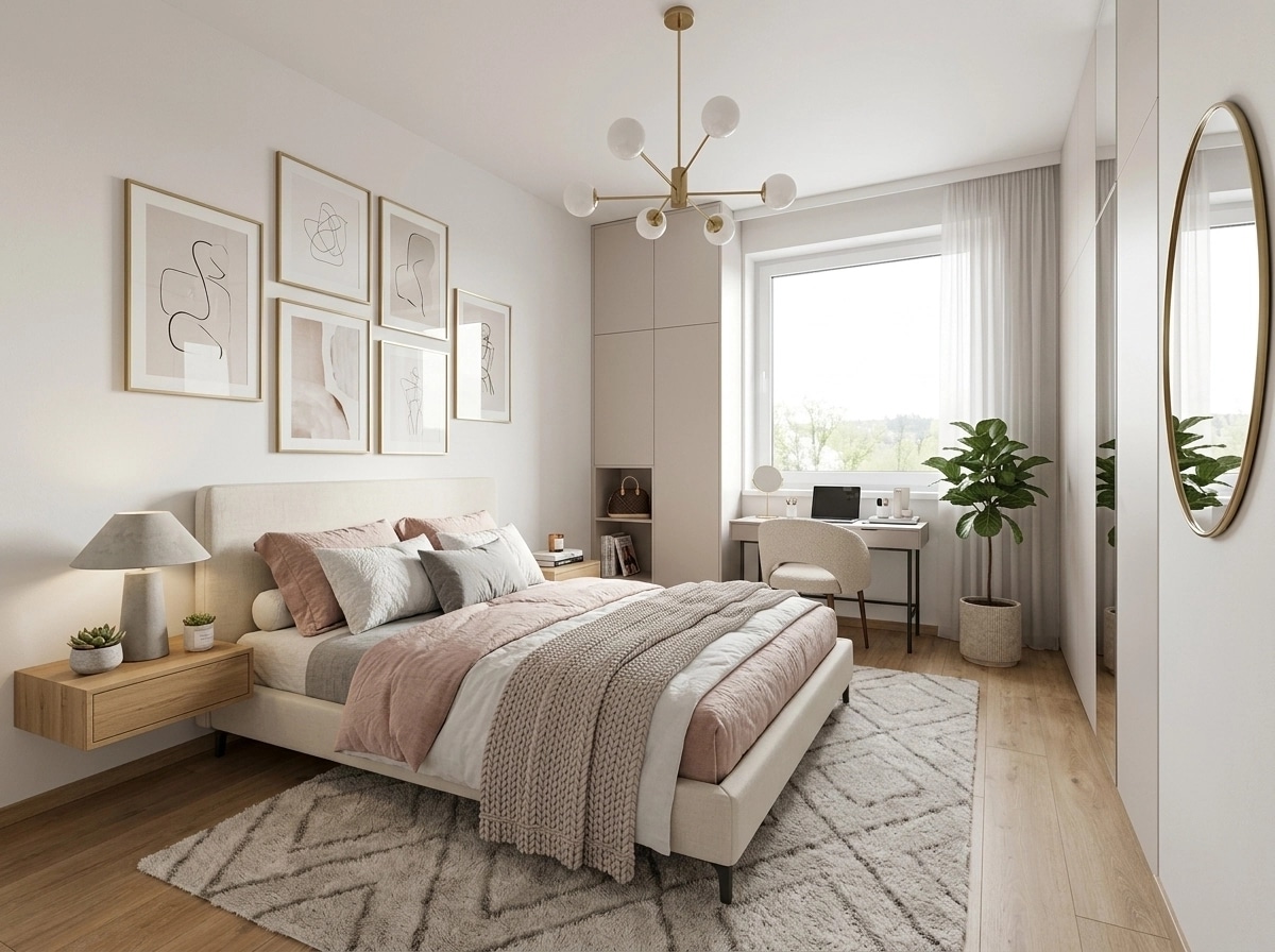 Contemporary Bedroom design — interior photo by GenRoom AI