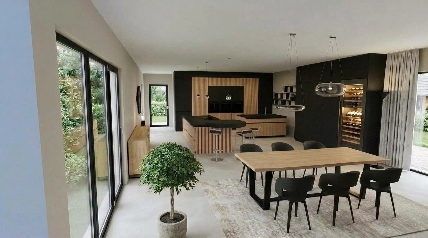 Kitchen interior in no_style style — photo by GenRoom AI