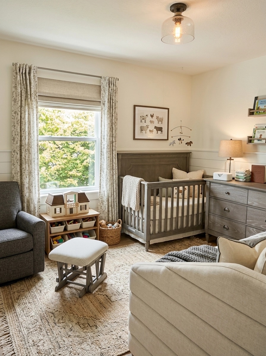 Interior design in Modern Farmhouse style — Kids Room by GenRoom AI